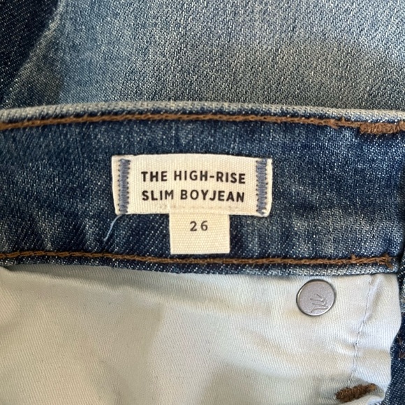 • Madewell • The High-Rise Slim Boyjean in Raebrook Wash: Eco Edition - Picture 10 of 12